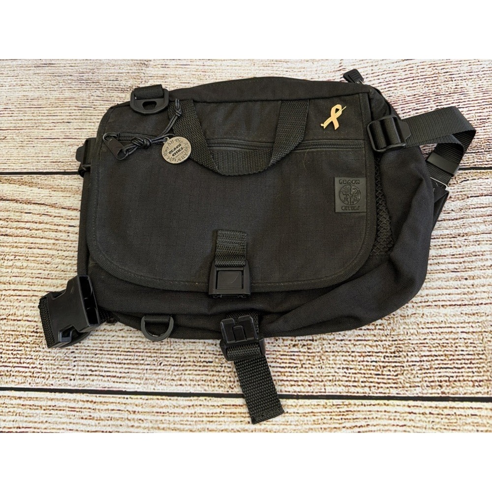 El Portal Beach Cities Accessories Black Canvas Attachment Bag Unisex